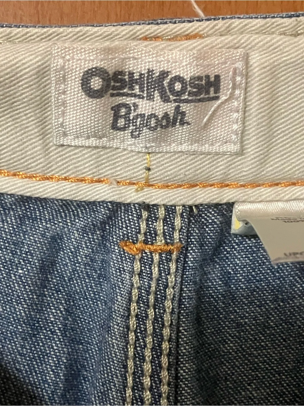 OshKosh Bgosh Boy's Blue Denim Extend Waist Carpenter Shorts Size 8